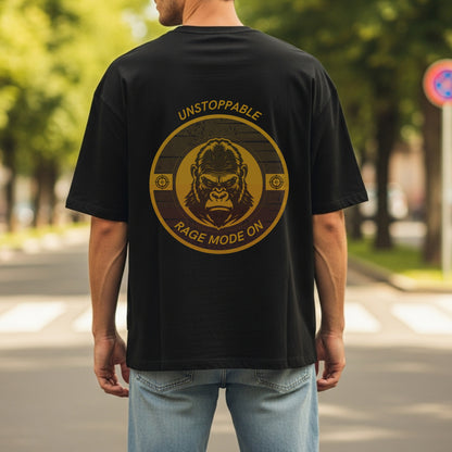Unstoppable Rage Mode On - Gorilla Fitness Motivational Statement Artwork