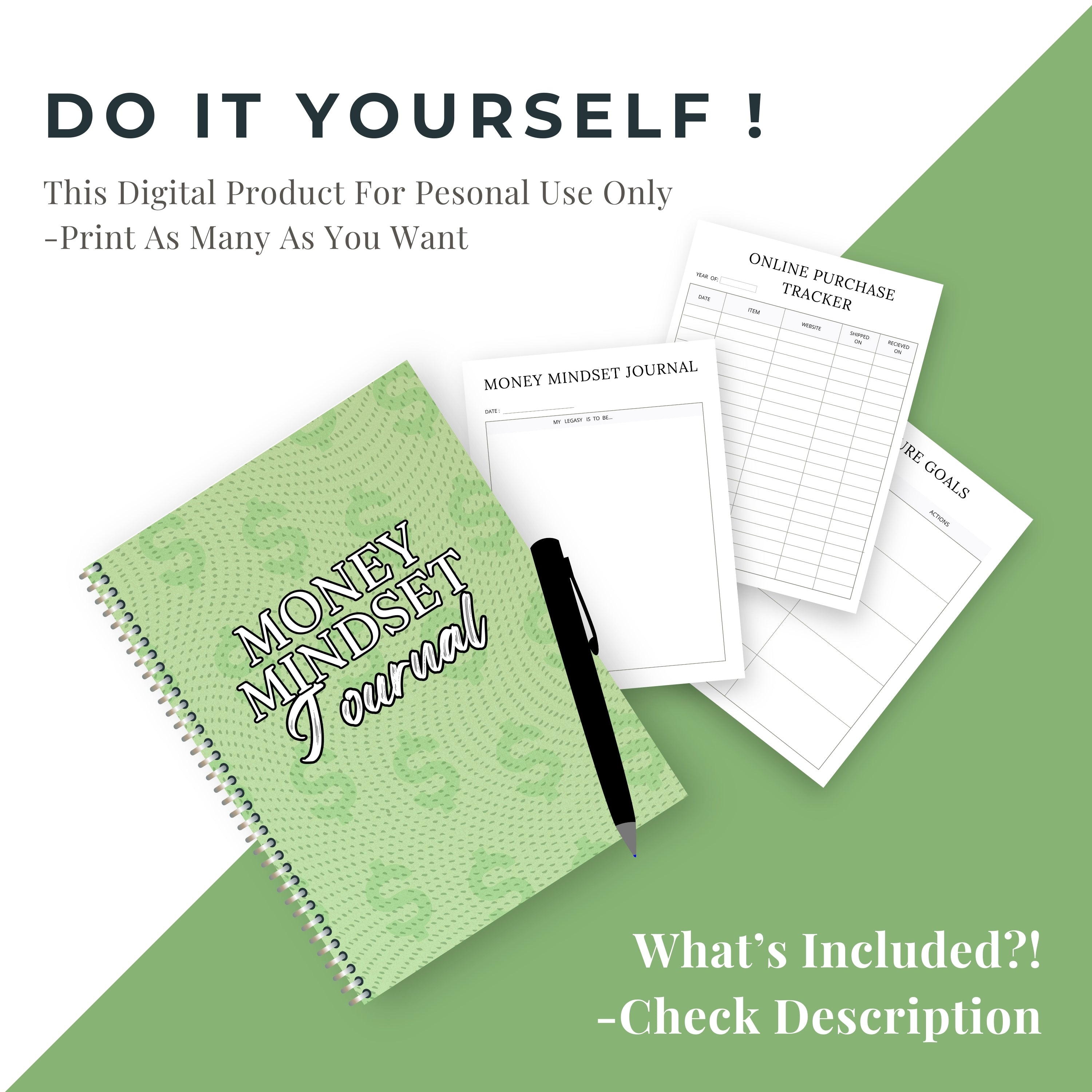 Money Mindset Journal Bundle
