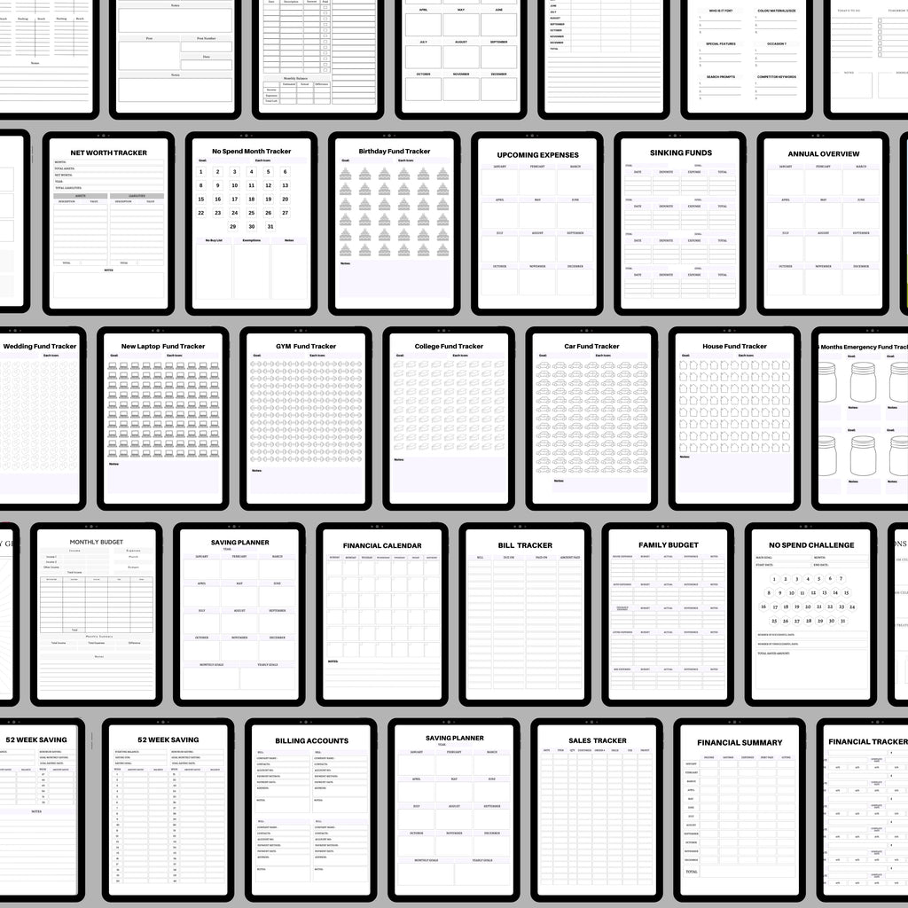 Financial & Budget Planner Bundle