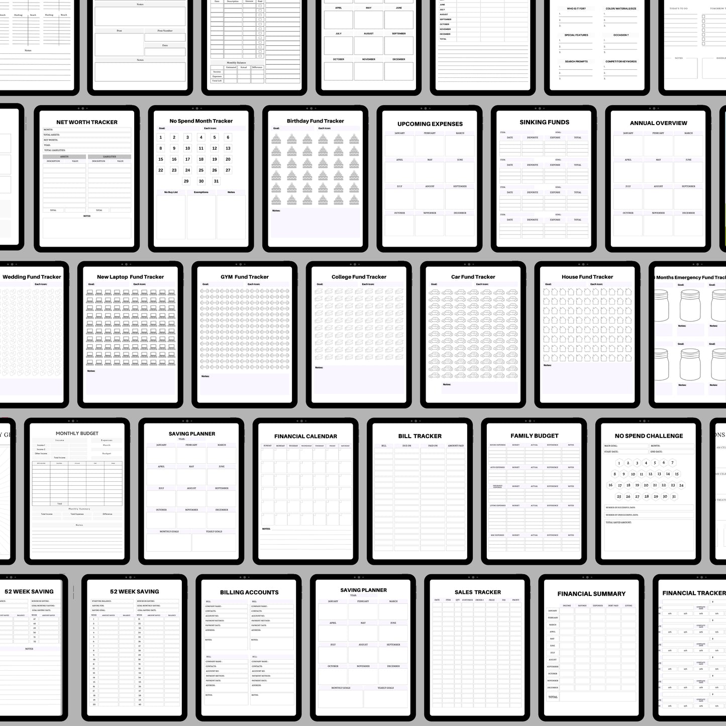 Financial & Budget Planner Bundle