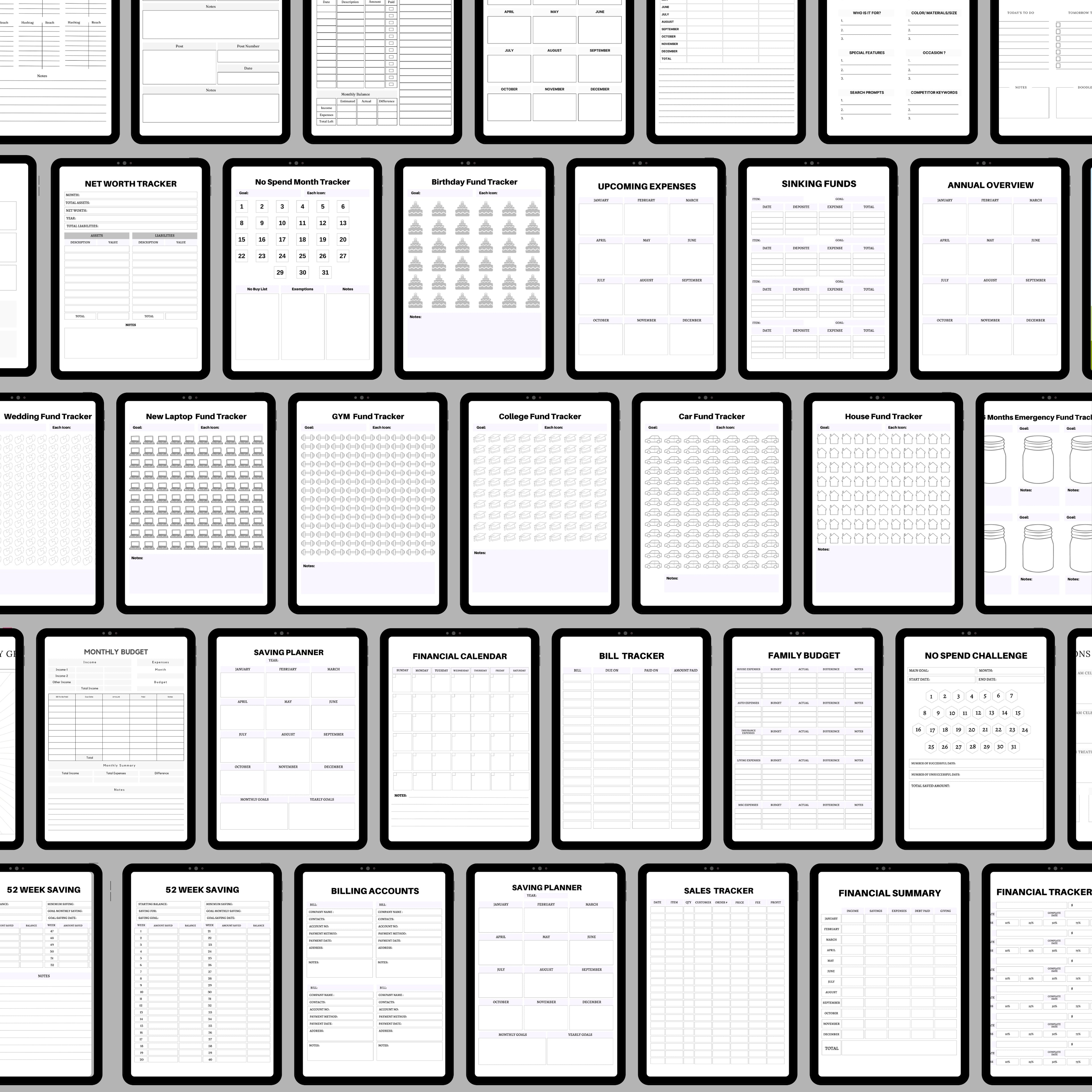 Financial & Budget Planner Bundle