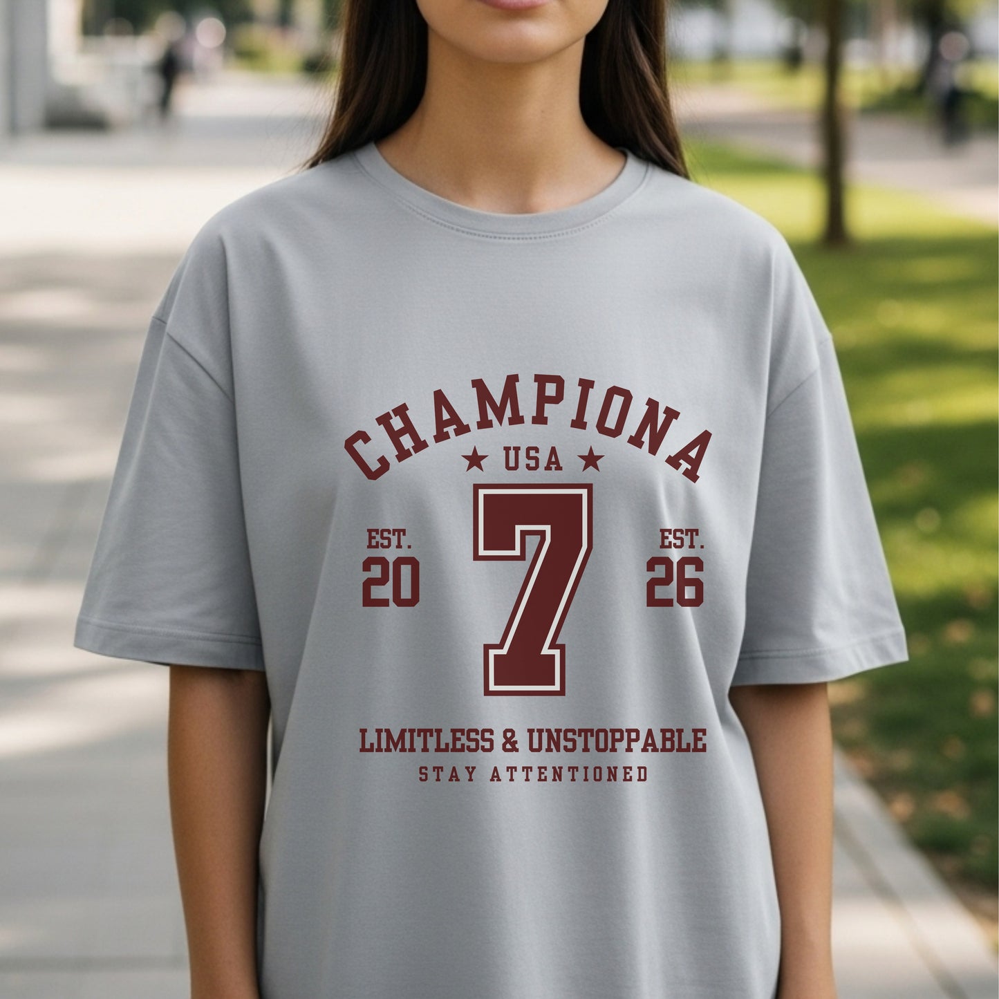 Championa Limitless Unstoppable - Athletic Varsity Champion Sports Statement Artwork