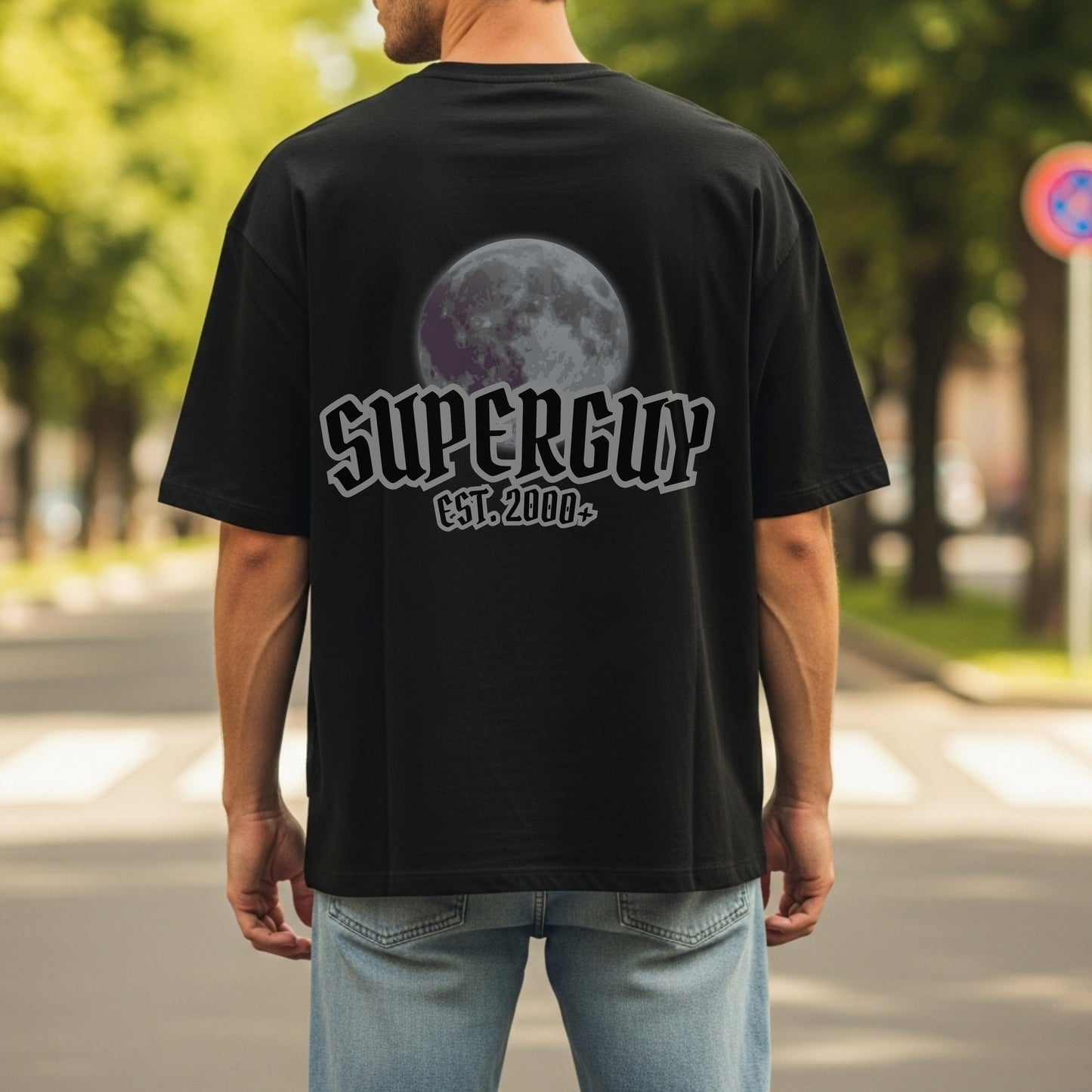 Superguy Est. 2000+ - Moon Vintage Statement Artwork