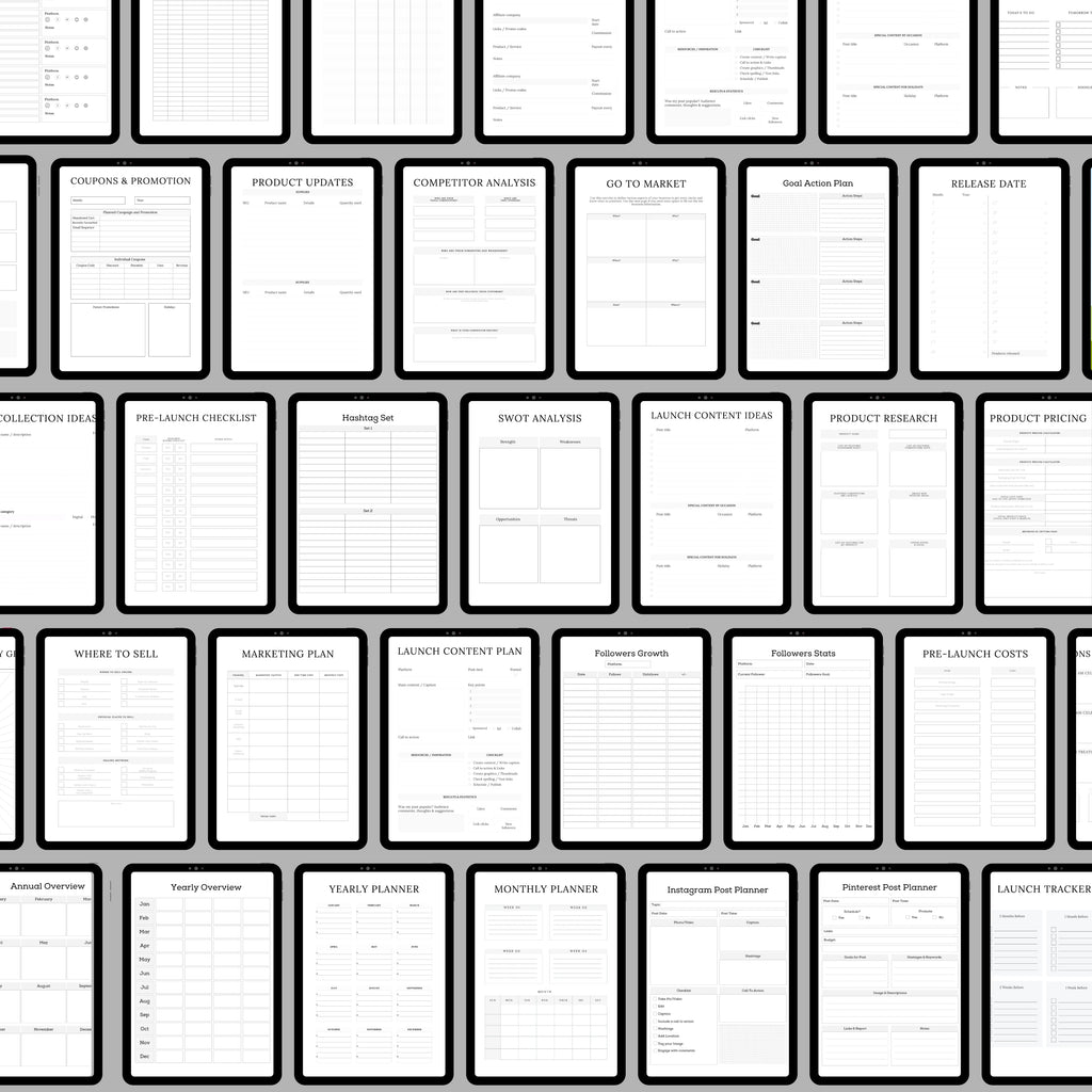 New Product Launch Planner Bundle