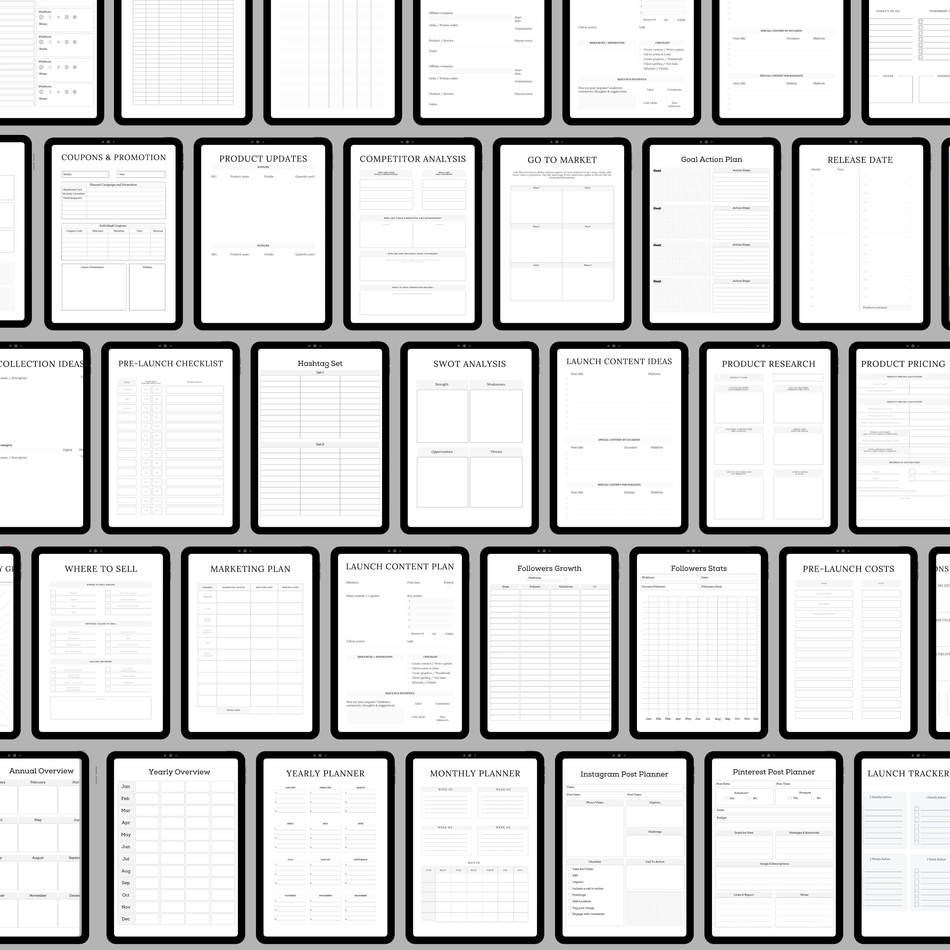 New Product Launch Planner Bundle