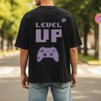 Level Up - Retro Gaming Motivational Statement Artwork