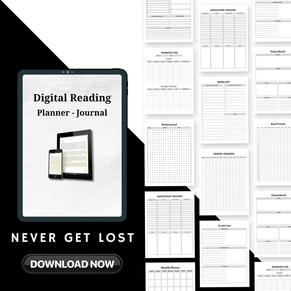Digital Reading Planner & Journal