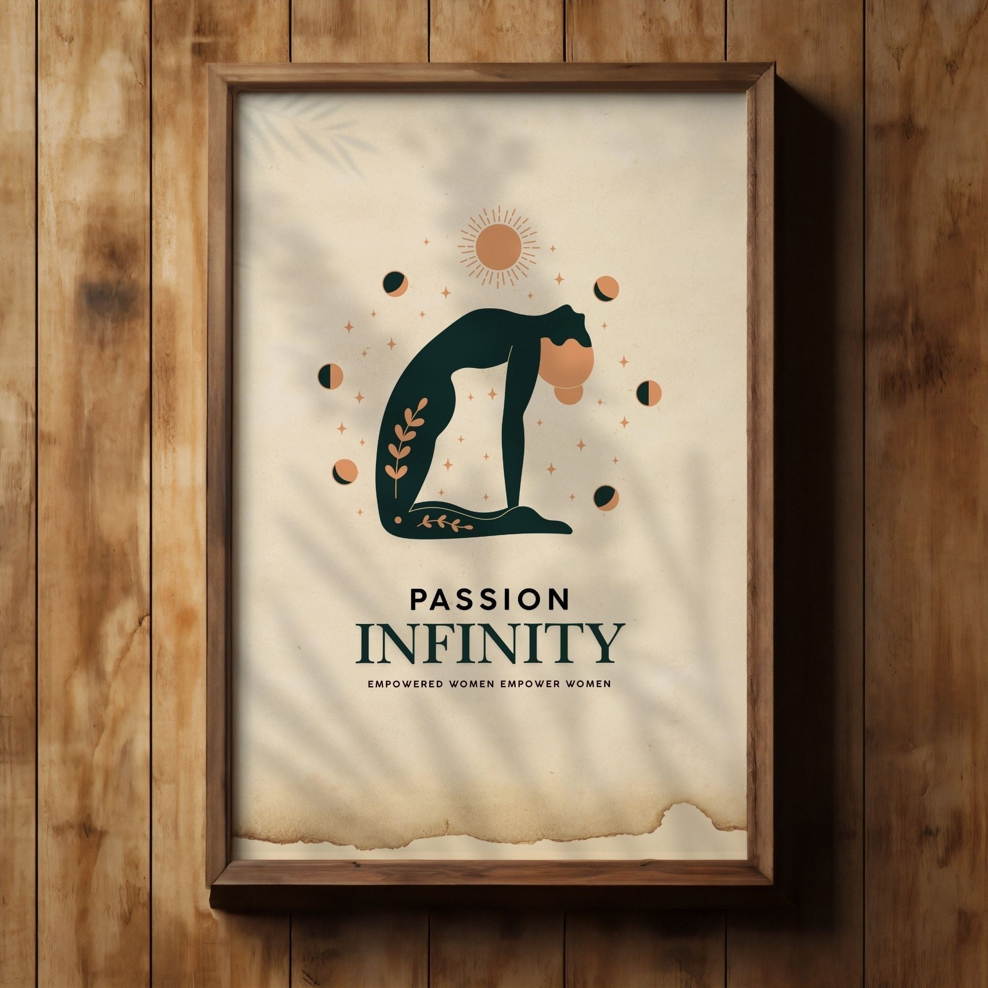 Passion Infinity - Yoga Empowerment Wall Art | Celestial Wellness Poster