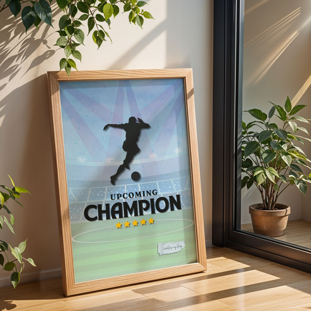 Upcoming Champion - Soccer Stadium Inspiration Wall Art