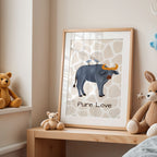 Pure Love - Buffalo & Birds Friendship Wall Art