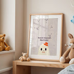 Always Recharged With Happy Thoughts - Positive Character Wall Art