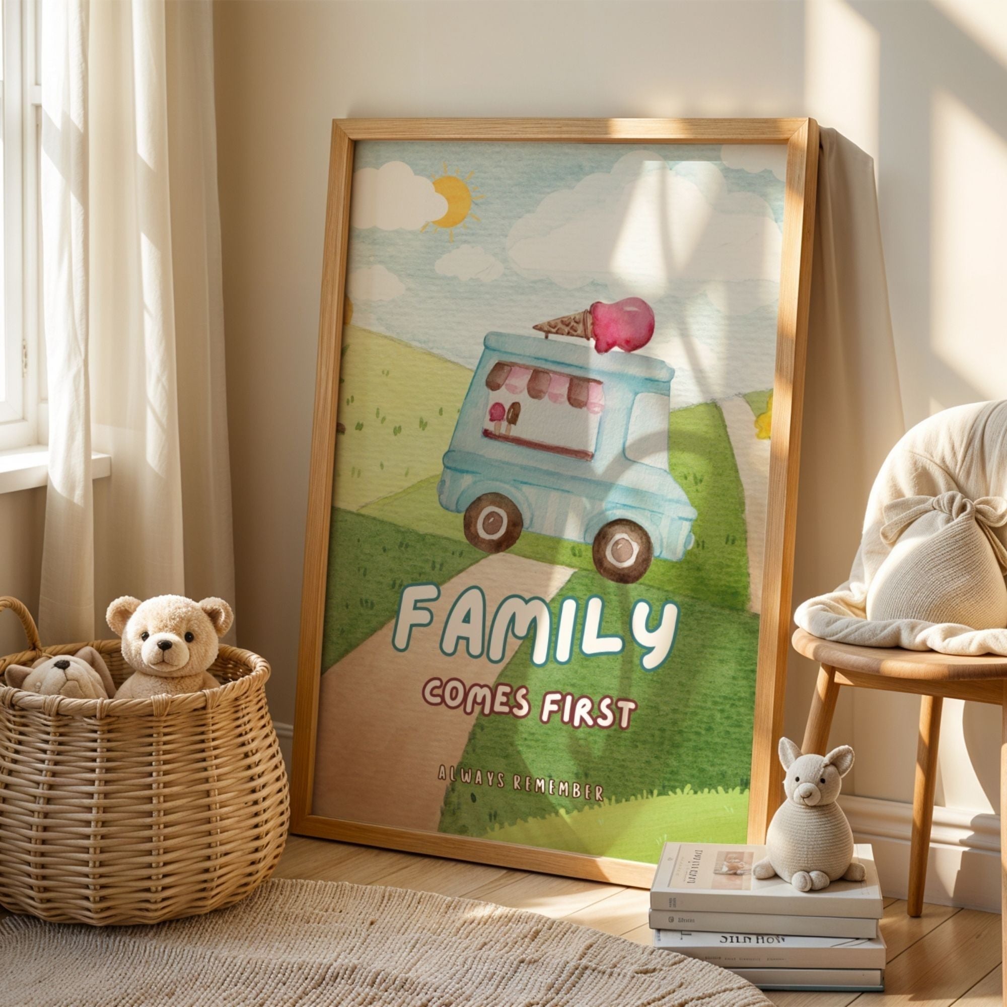 Family Comes First - Always Remember Heartwarming Wall Art