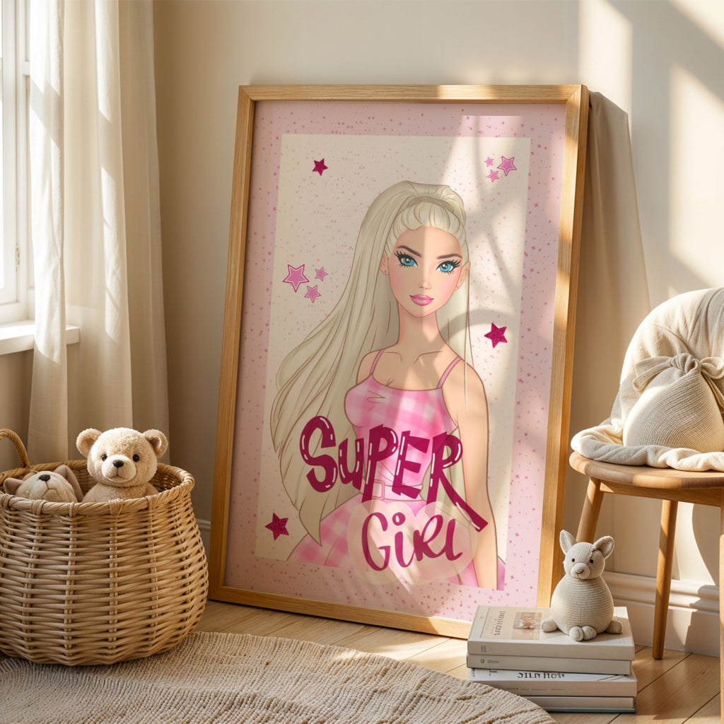 Super Girl Power - Glamorous Confidence Wall Art