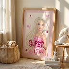 Super Girl Power - Glamorous Confidence Wall Art