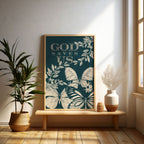 God Saves Us - Faith Butterfly & Olive Branch Wall Art