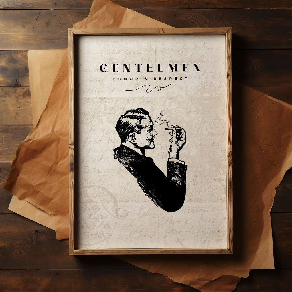 Gentlemen - Vintage Wall Art with Classic Sophistication