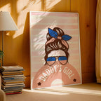 Daddy's Girl - Retro Fashion Illustration Wall Art