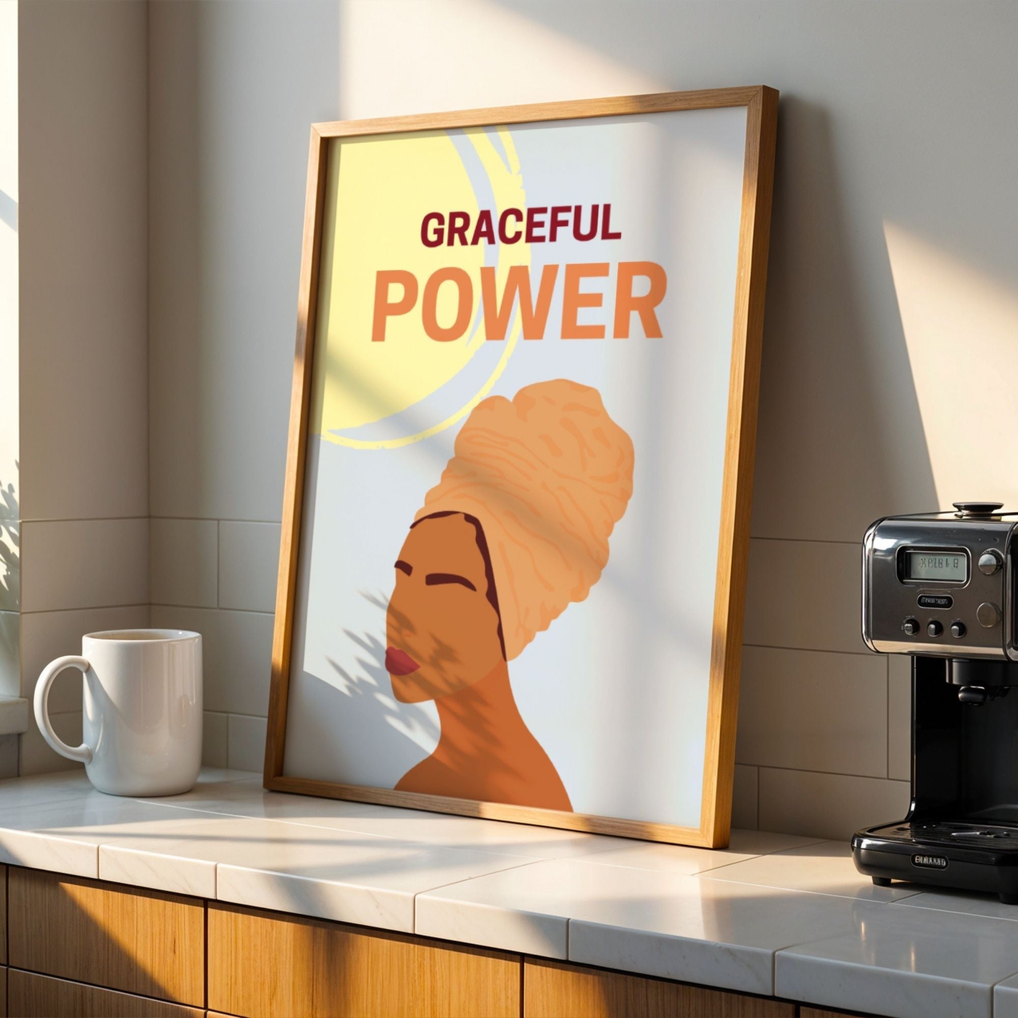 Graceful Power - African Woman Empowerment Wall Art