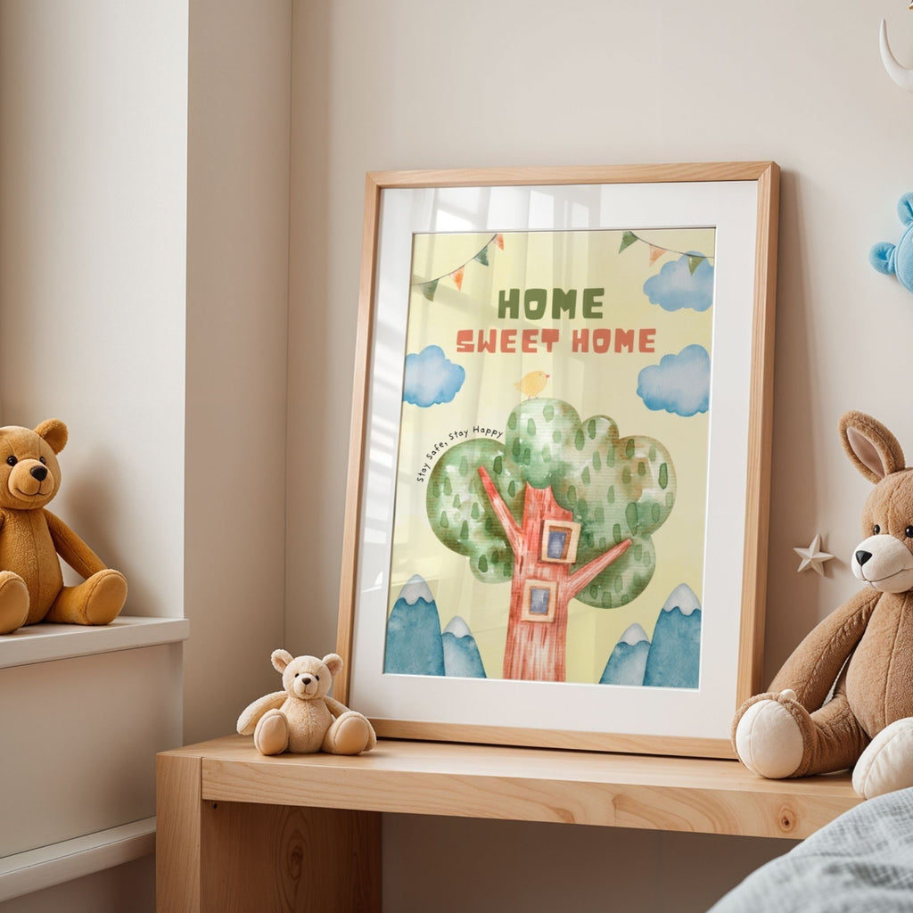 Home Sweet Home - Stay Safe, Stay Happy Wall Art