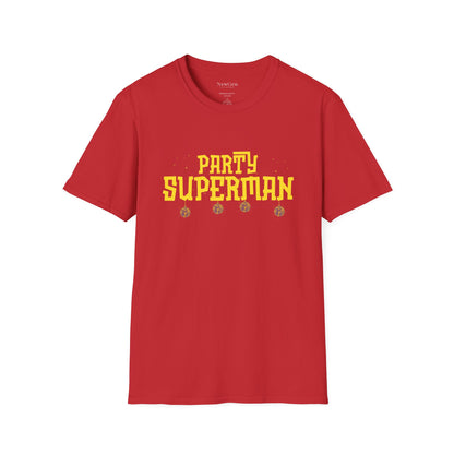 Party Superman - Disco Ball Celebration Statement Artwork Tee