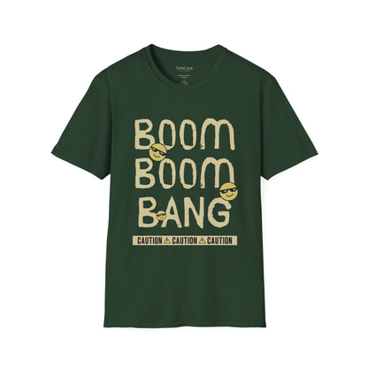 Boom Boom Bang - Funny Attitude Cool Emoji Statement Artwork Tee