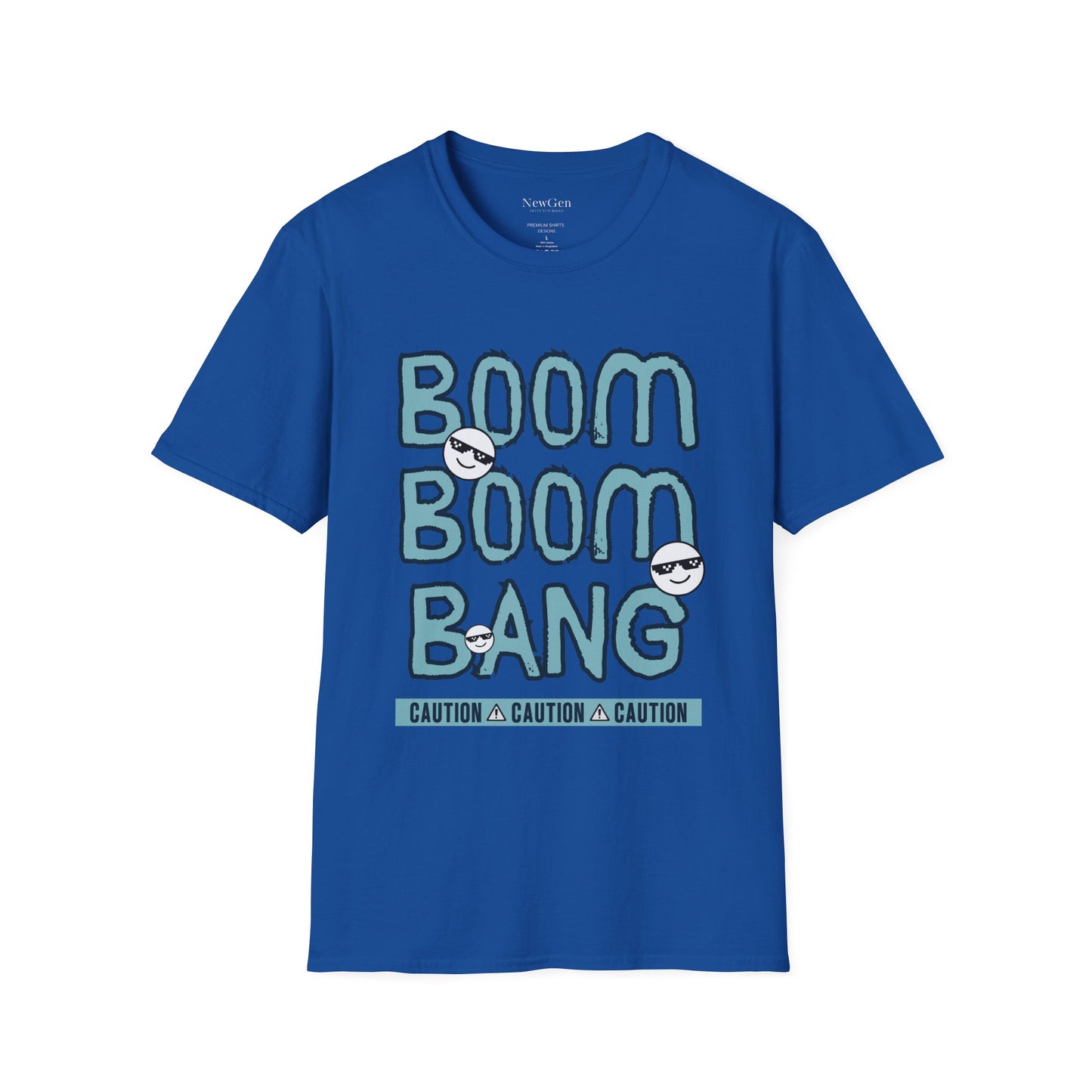 Boom Boom Bang - Funny Attitude Cool Emoji Statement Artwork Tee