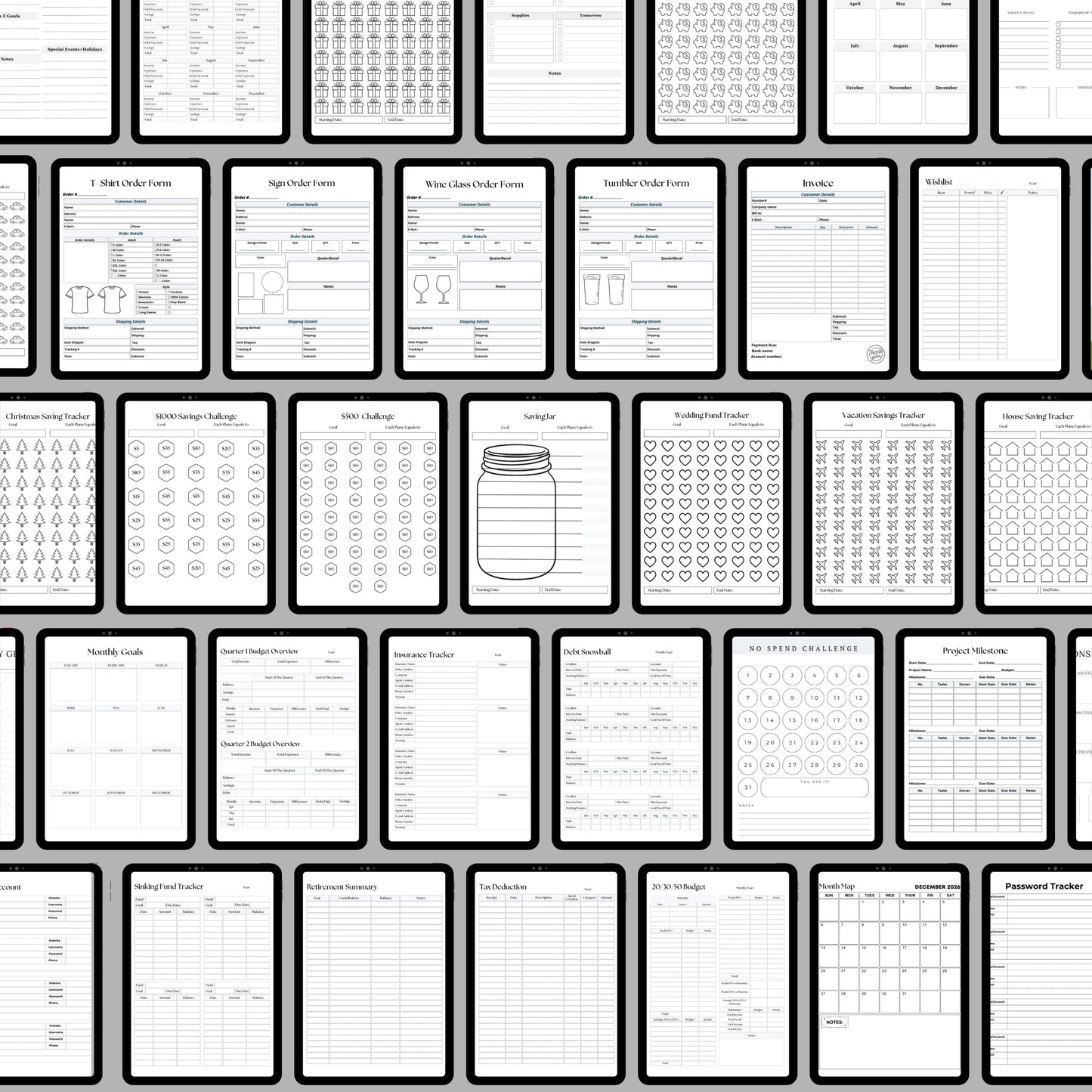 All In One Business Planner Bundle 2026