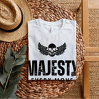 Majesty Every Move - Winged Skull Confidence Statement Artwork