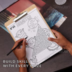 80 Mazes Fun Activity Sheets For Kids & Adults - 3 Levels