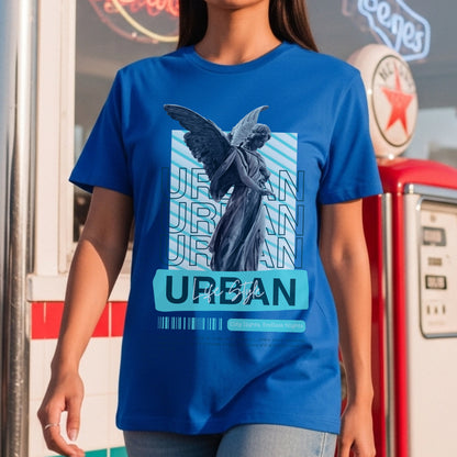 Urban Lifestyle Breath City - Angel Statue Street Culture Contemporary Statement Artwork