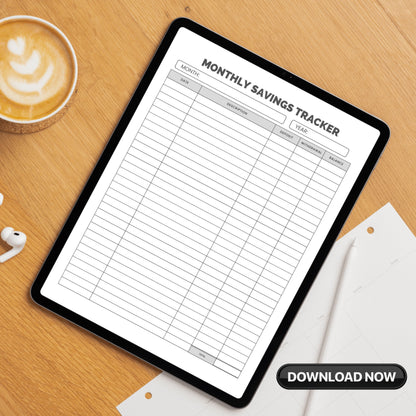 Monthly Saving Tracker