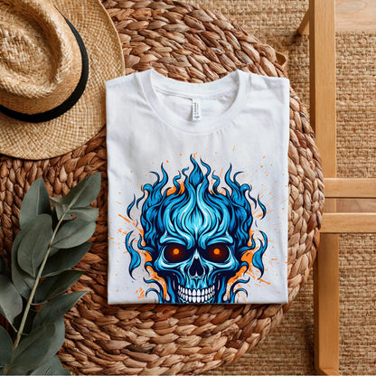 Ghost Spirit - Flaming Skull Dark Energy Statement Artwork