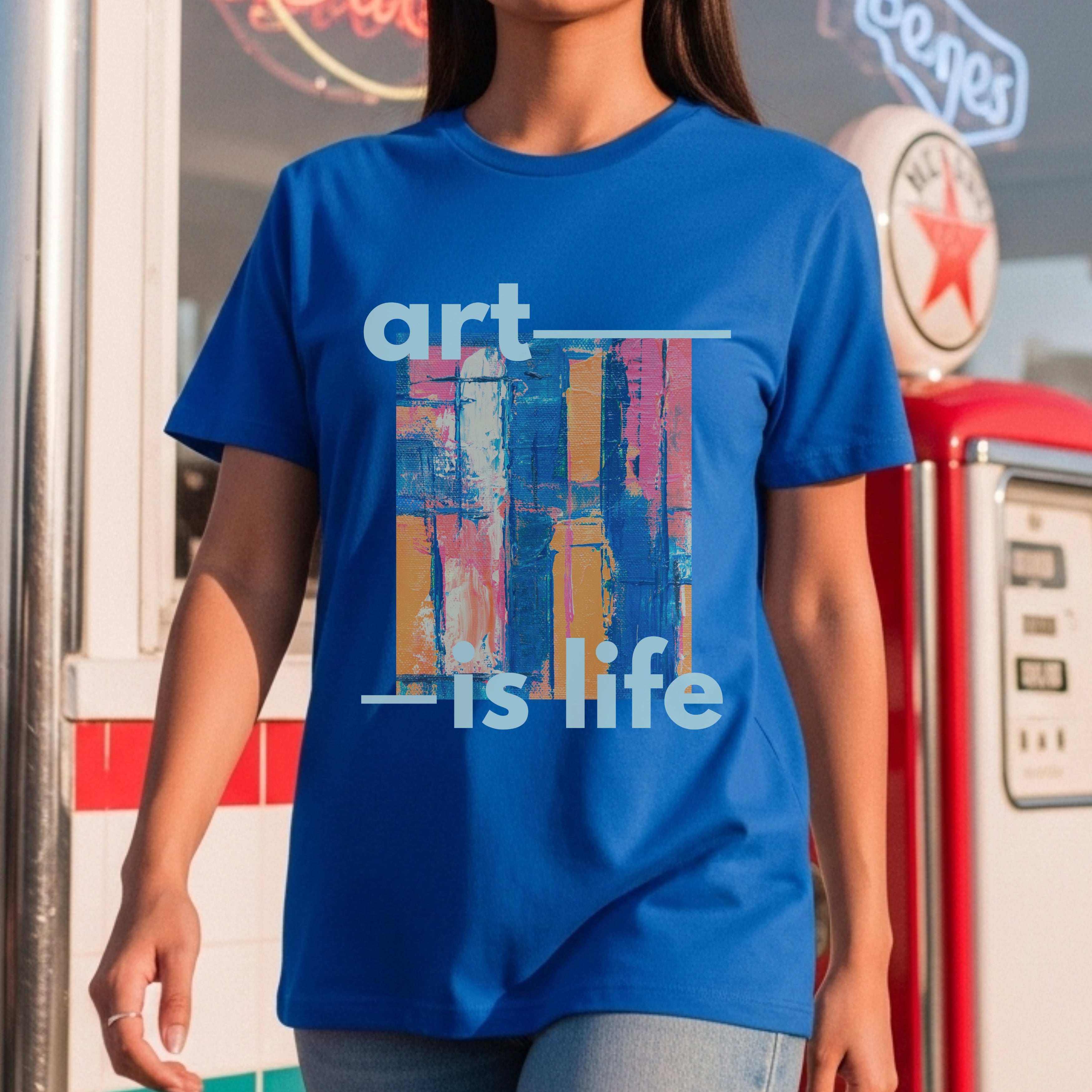 Art Is Life - Abstract Paint Contemporary Creative Expression Statement Artwork