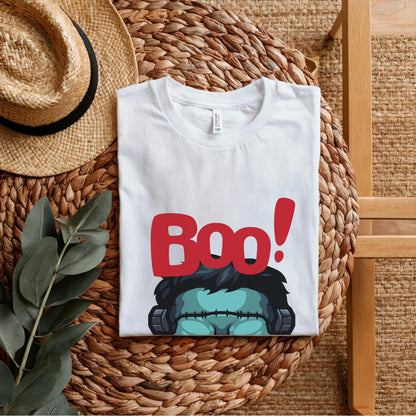 Boo Trick Or Treat Unleash - Frankenstein Halloween Statement Artwork