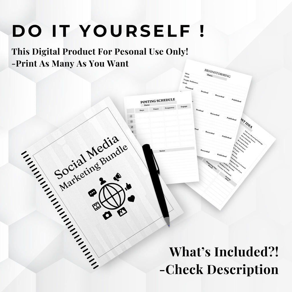 Social Media Marketing Planner