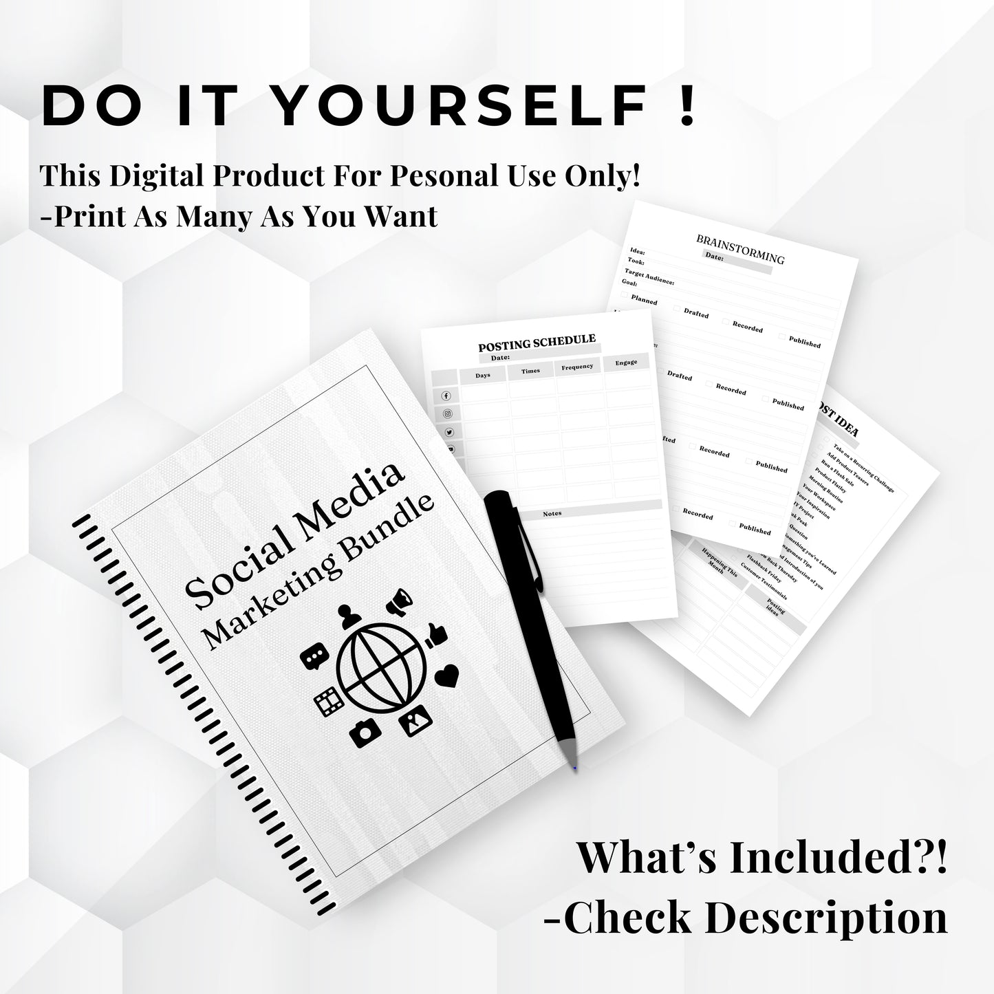 Social Media Marketing Planner