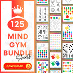 Brain Gym Bundle - 125 Premium Printable Cognitive Activity Sheets