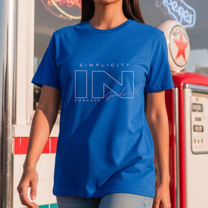 Simplicity In Goodwill Embrace - Minimalist Kindness Philosophy Statement Artwork