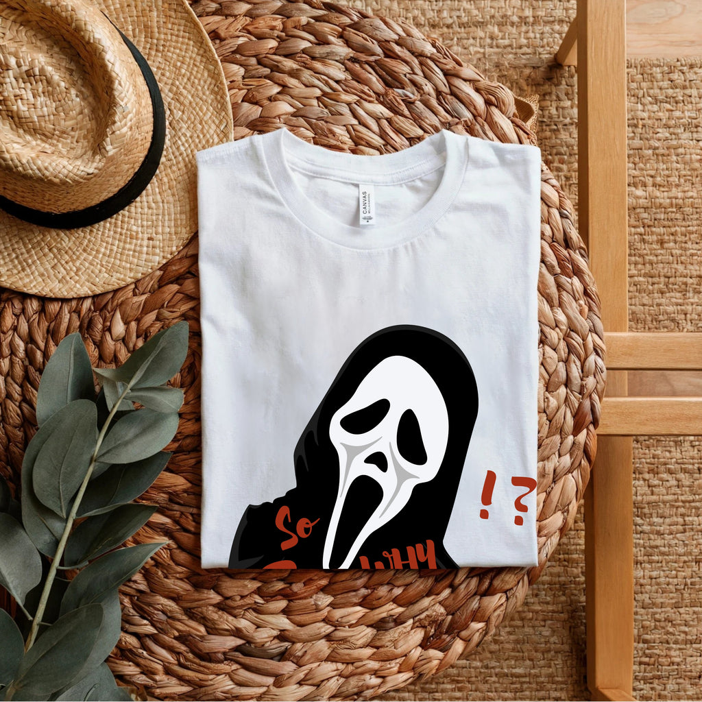 Why So Serious ?! - Horror Comedy Scream Face Statement Artwork