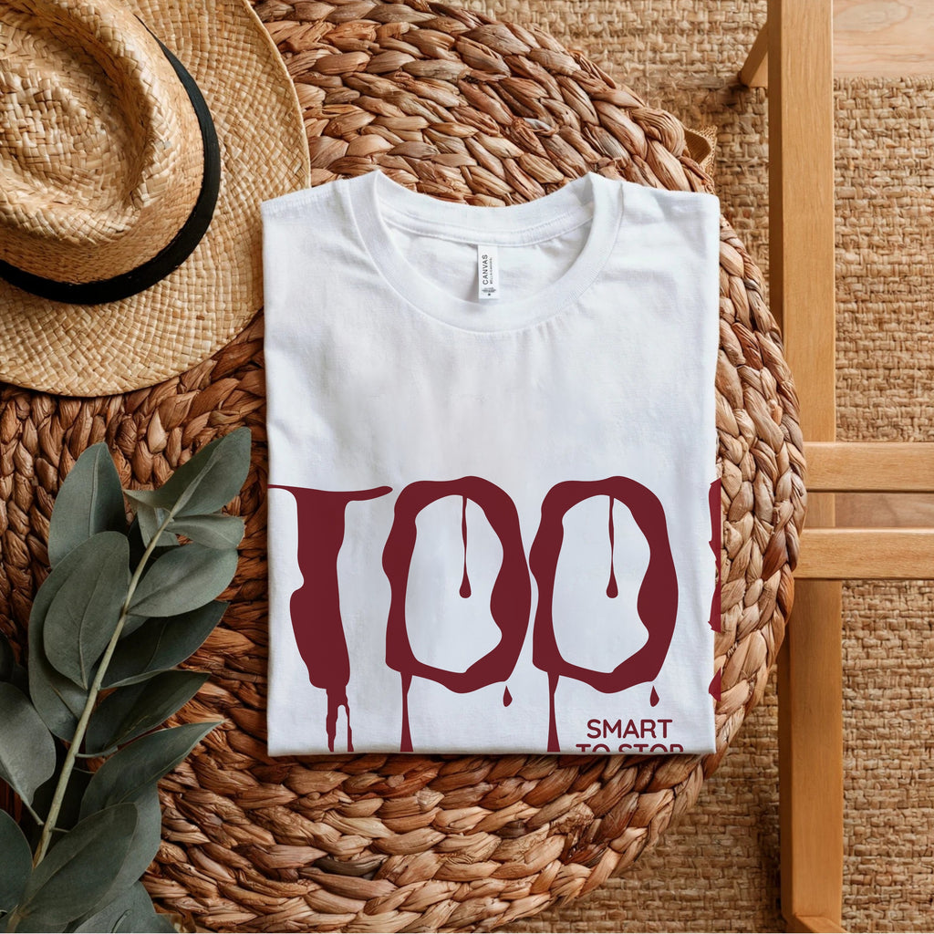 Too Smart To Stop - Horror Dripping Statement Artwork