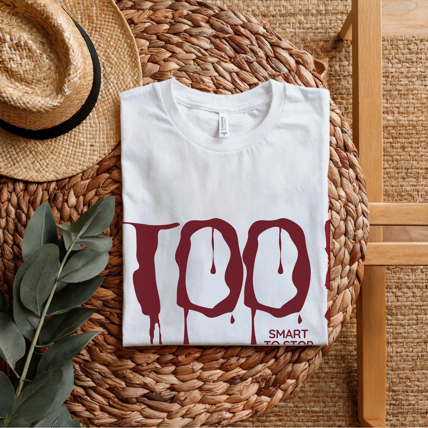 Too Smart To Stop - Horror Dripping Statement Artwork