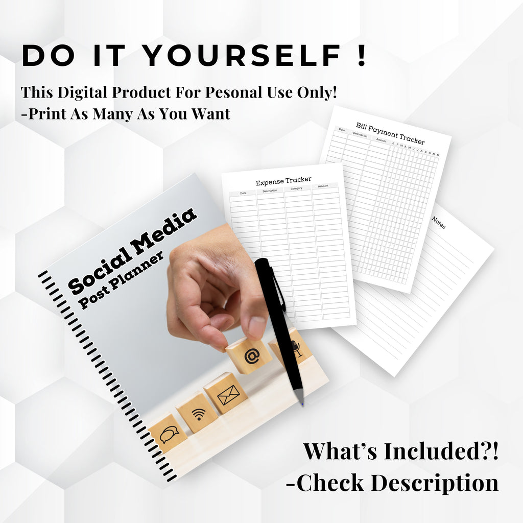 Social Media Post Planner Bundle