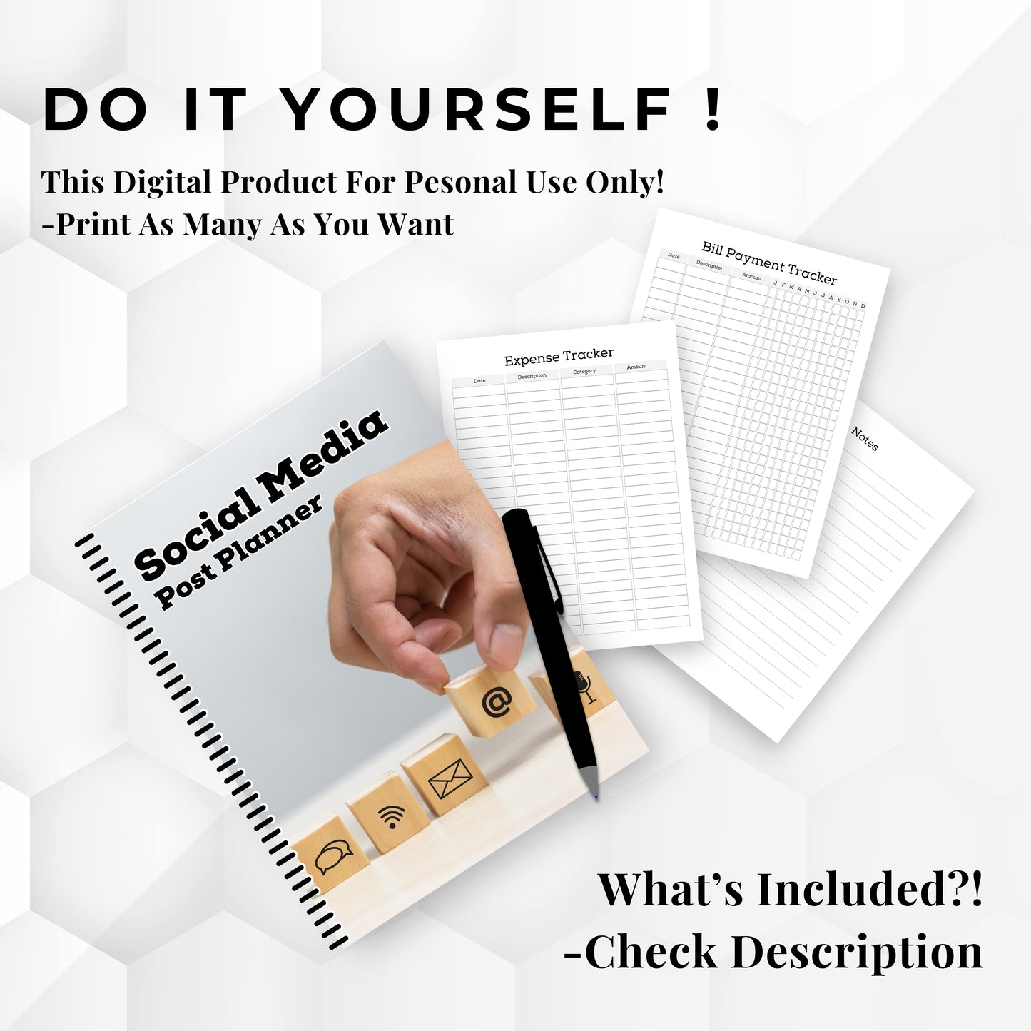 Social Media Post Planner Bundle