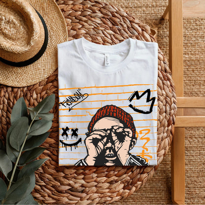 Riddle Age One Clue At A Time - Urban Graffiti Street Art Statement Artwork