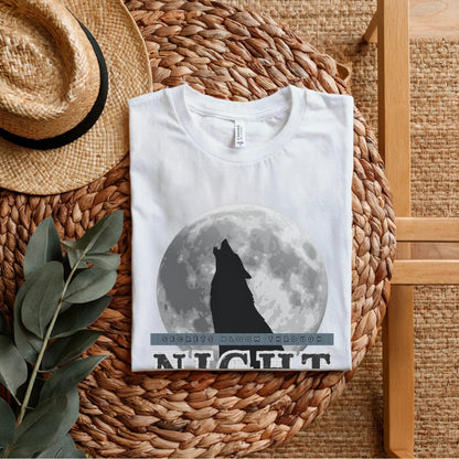 Secrets Bloom Through Night - Wolf Moon Mysterious Statement Artwork