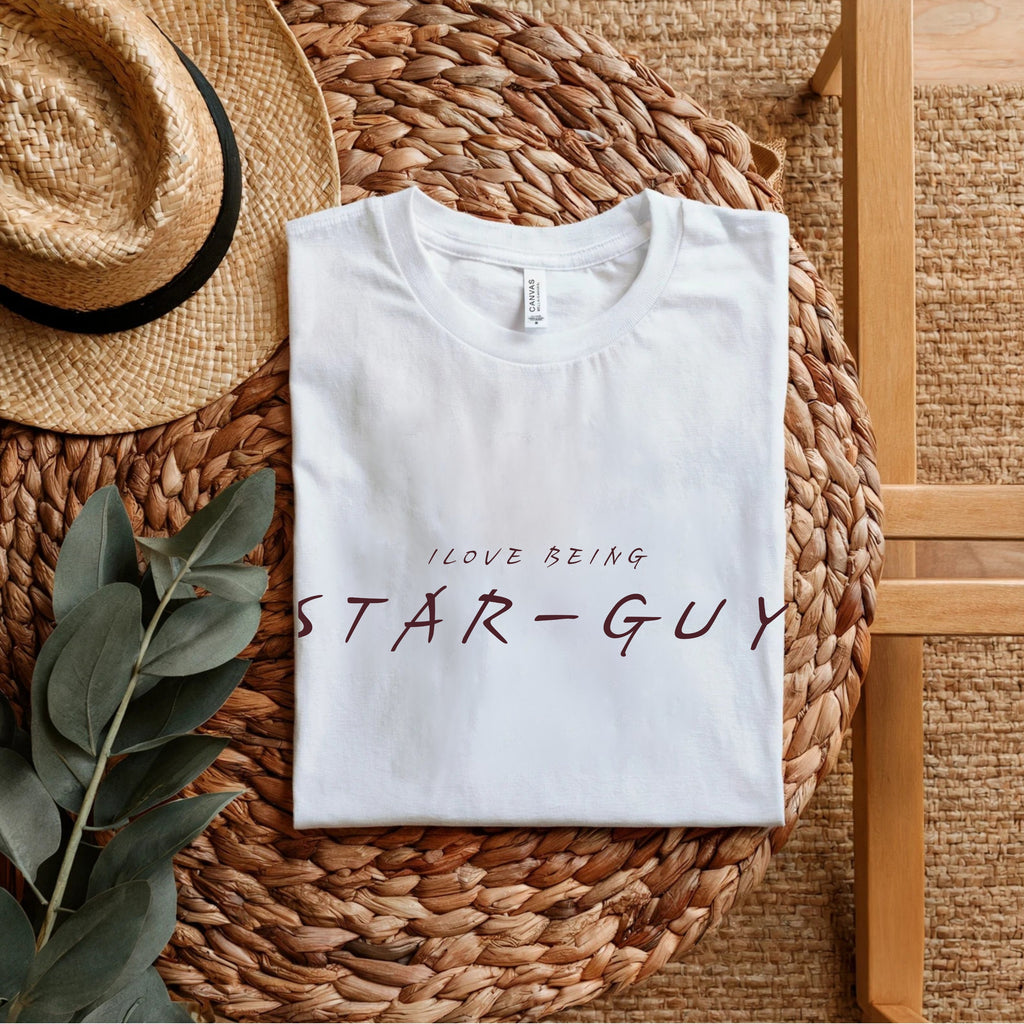 I Love Being Star Guy - Minimalist Confidence Statement Artwork