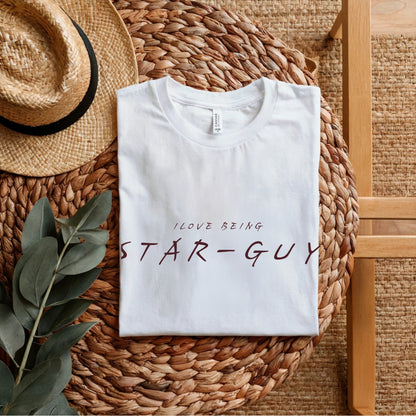 I Love Being Star Guy - Minimalist Confidence Statement Artwork