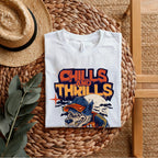 Chills And Thrills Enjoy - Halloween Wolf Skateboard Statement Artwork