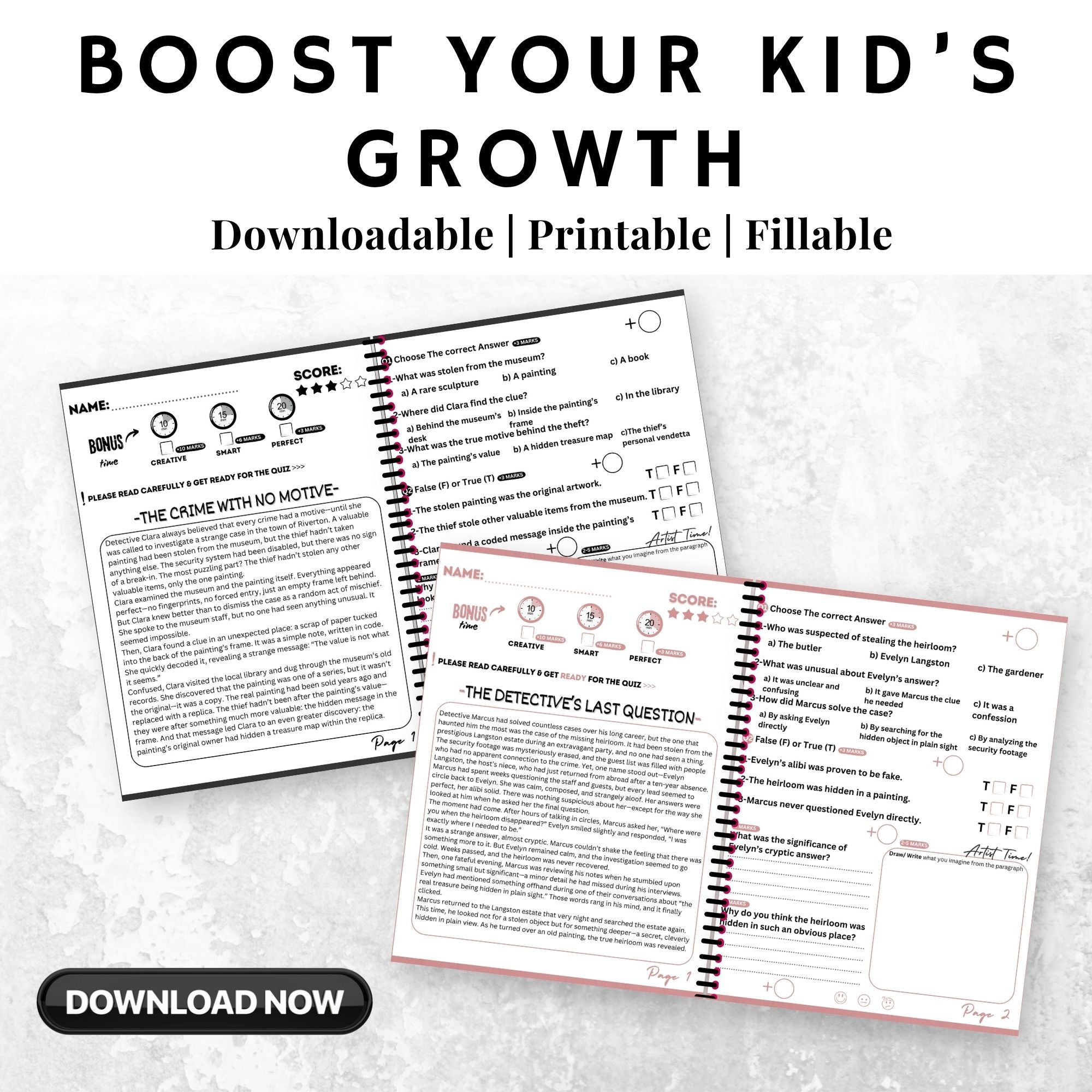 Detectives Reading Stories