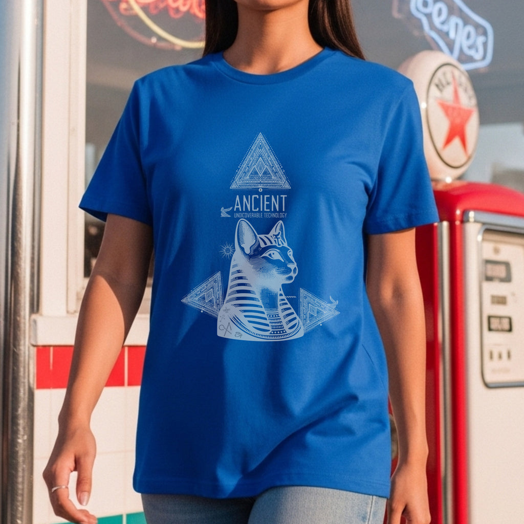 Ancient Undieverable Technology - Egyptian Cat Pyramid Mystery Statement Artwork